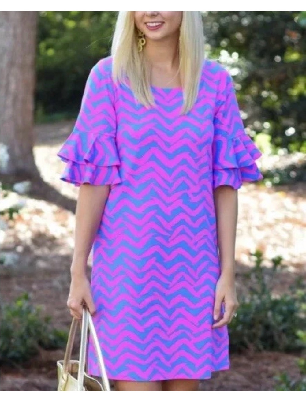 Lilly Pulitzer Pop Pink I Got Lucky lulu Dress Sz XS